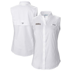 MLB San Diego Padres Columbia Women's Tamiami Sleeveless Shirt