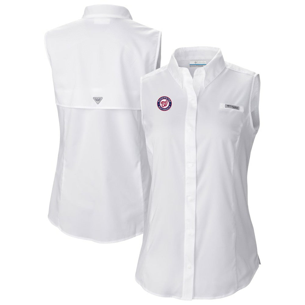 MLB Washington Nationals Columbia Women's Tamiami Sleeveless Shirt