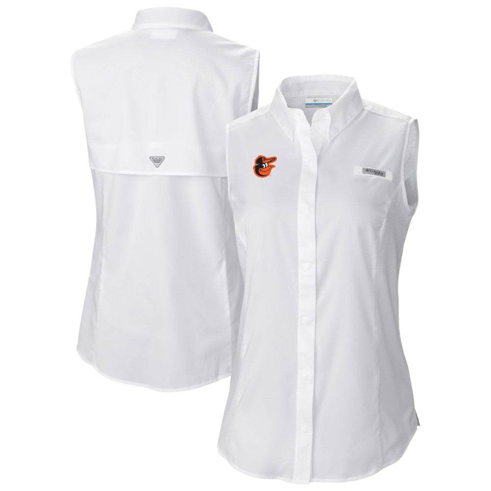 MLB Baltimore Orioles Columbia Women's Tamiami Sleeveless Shirt