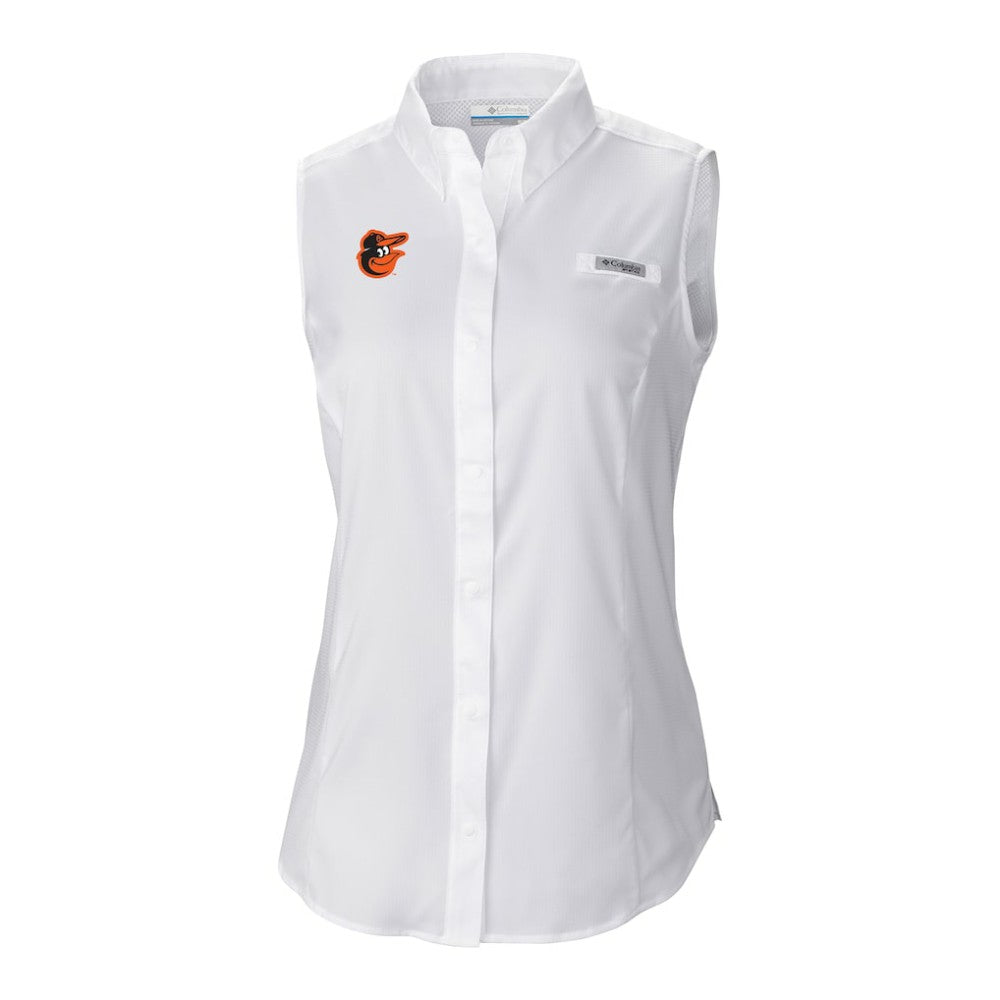 MLB Baltimore Orioles Columbia Women's Tamiami Sleeveless Shirt