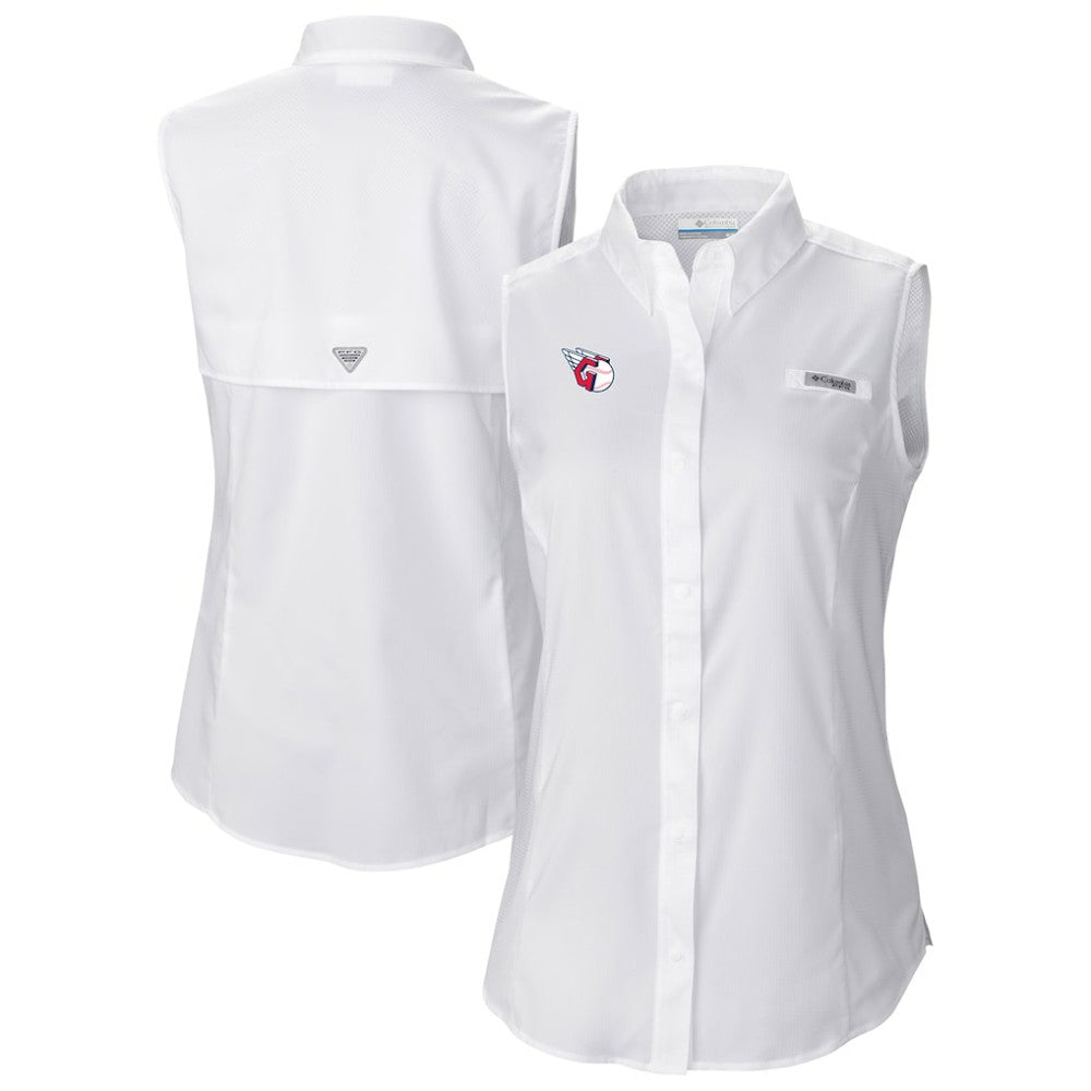 MLB Cleveland Guardians Columbia Women's Tamiami Sleeveless Shirt