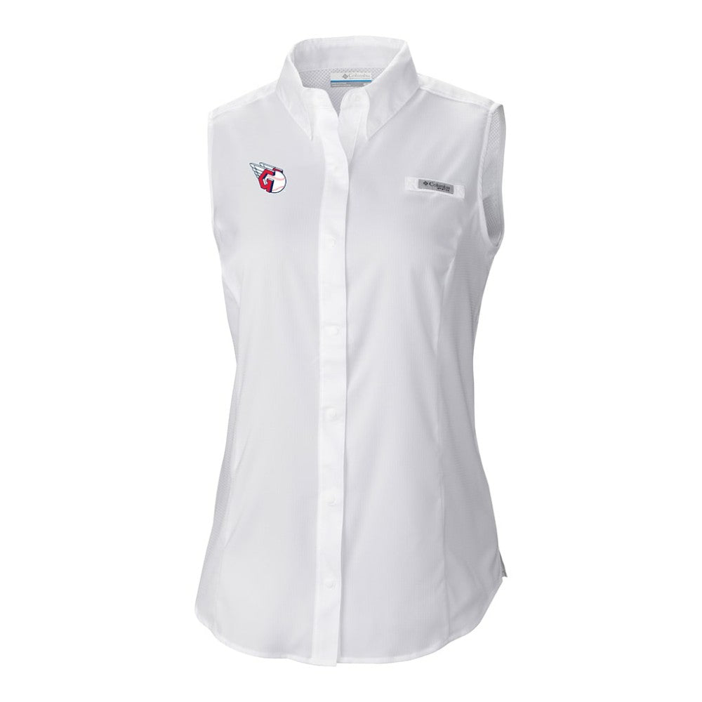 MLB Cleveland Guardians Columbia Women's Tamiami Sleeveless Shirt