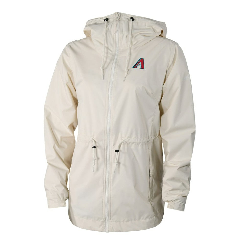 MLB Arizona Diamondbacks Columbia Women's Lily Park Full-Zip Rain Jacket