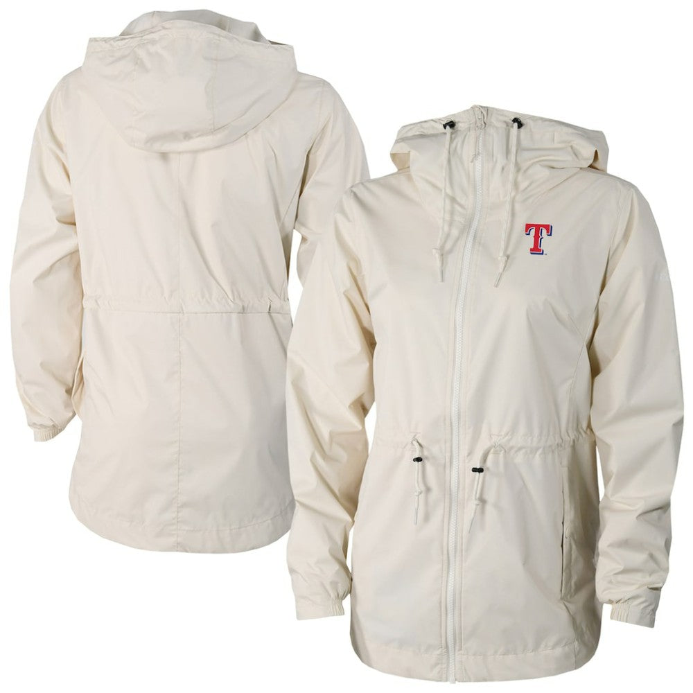 MLB Texas Rangers Columbia Women's Lily Park Full-Zip Rain Jacket