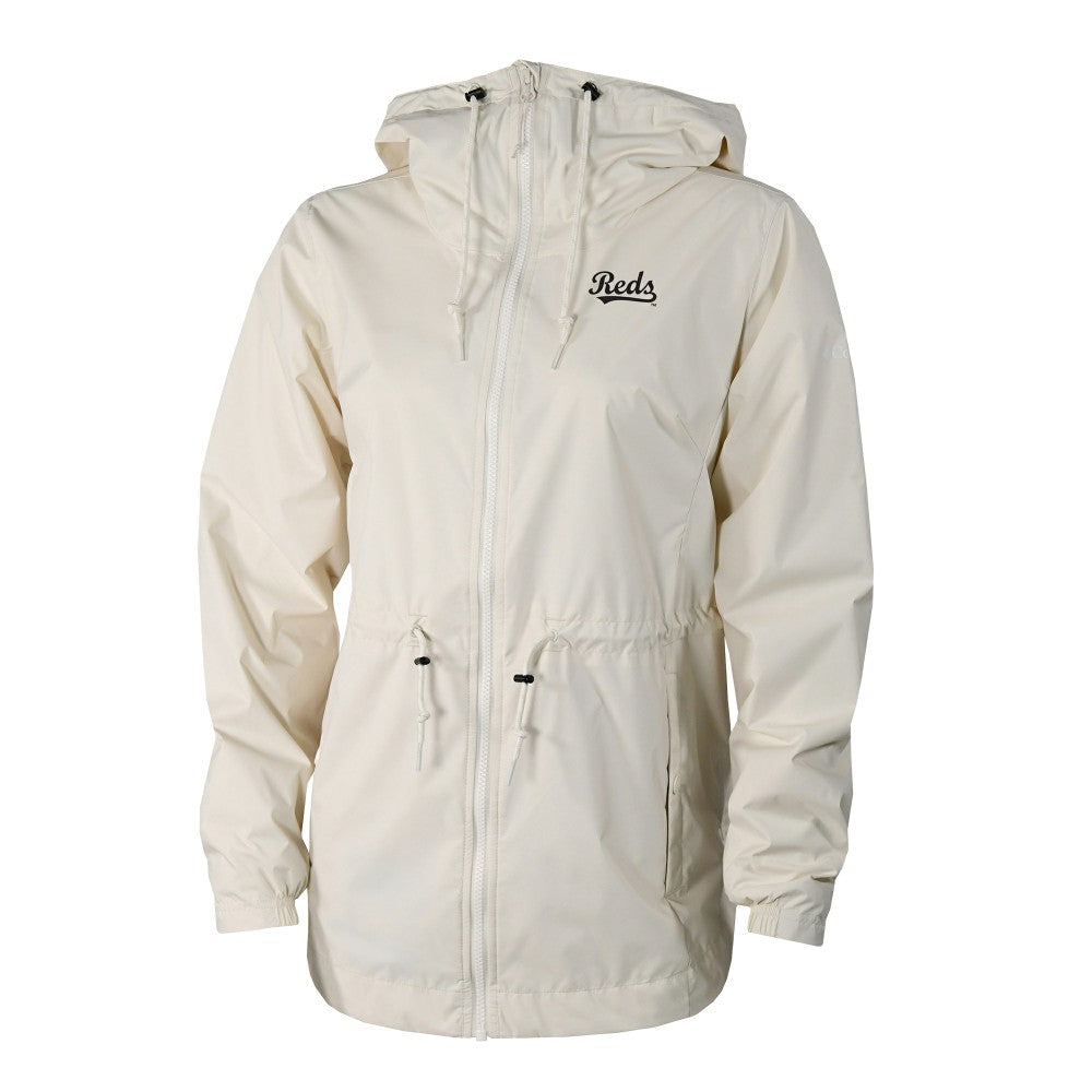 MLB Cincinnati Reds Columbia Women's Lily Park Full-Zip Rain Jacket