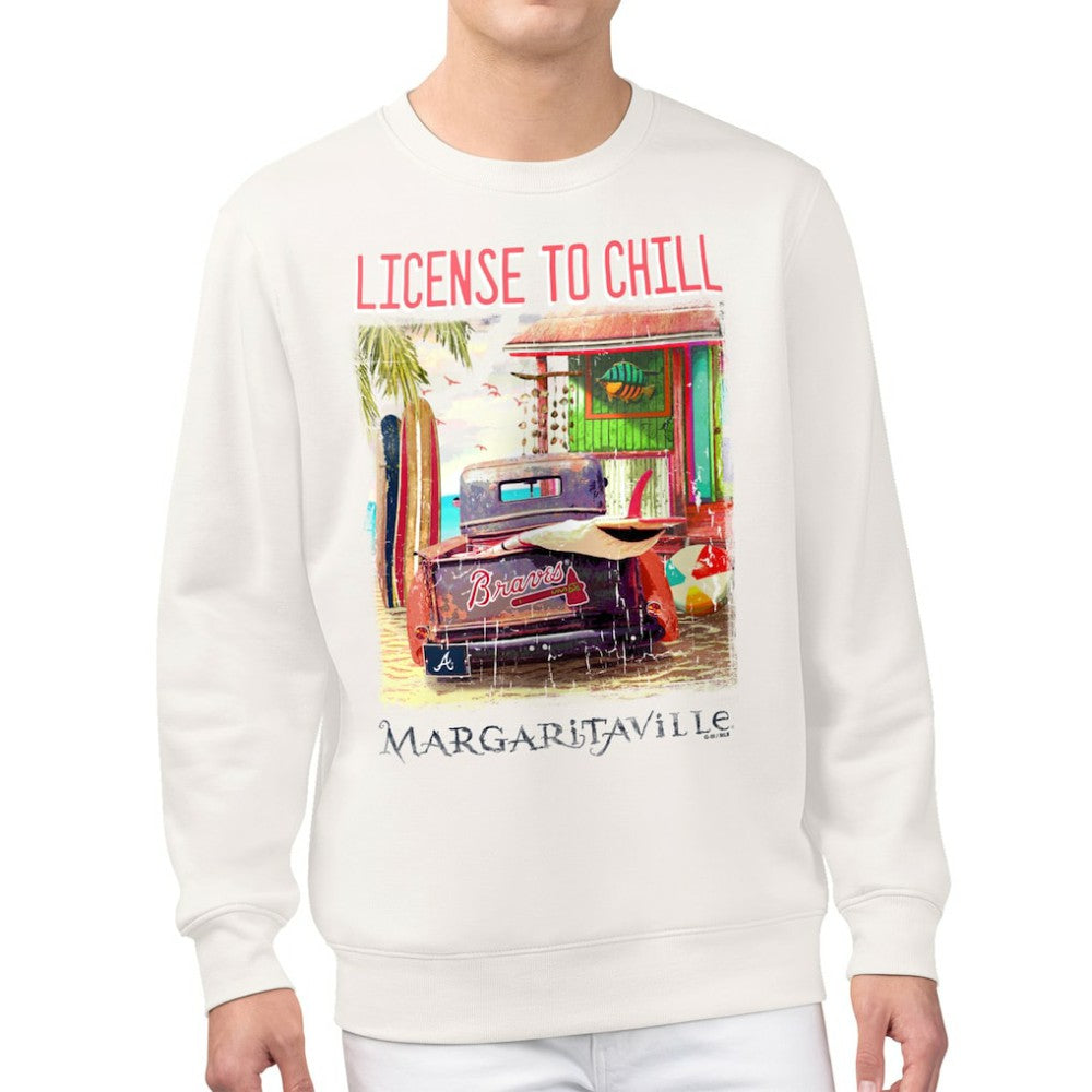 MLB Atlanta Braves Margaritaville License to Chill Fleece Sweatshirt