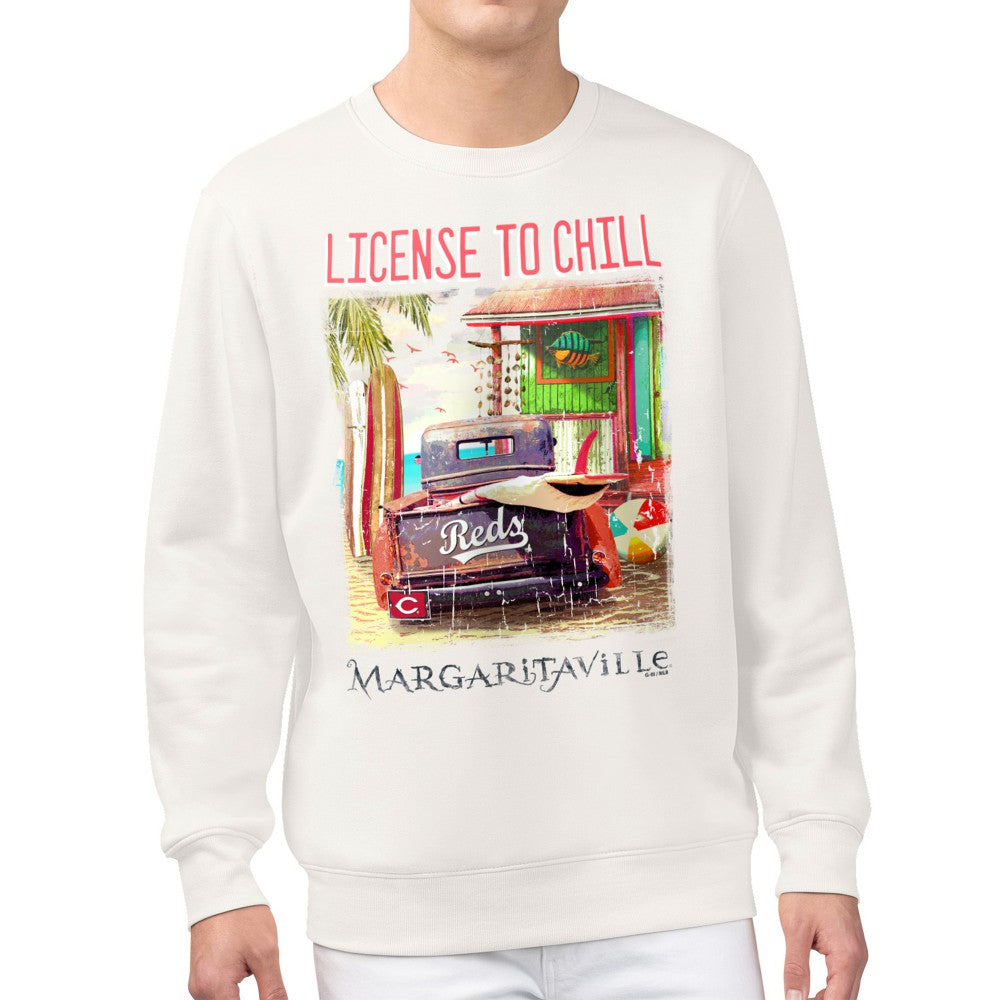 MLB Cincinnati Reds Margaritaville License to Chill Fleece Sweatshirt