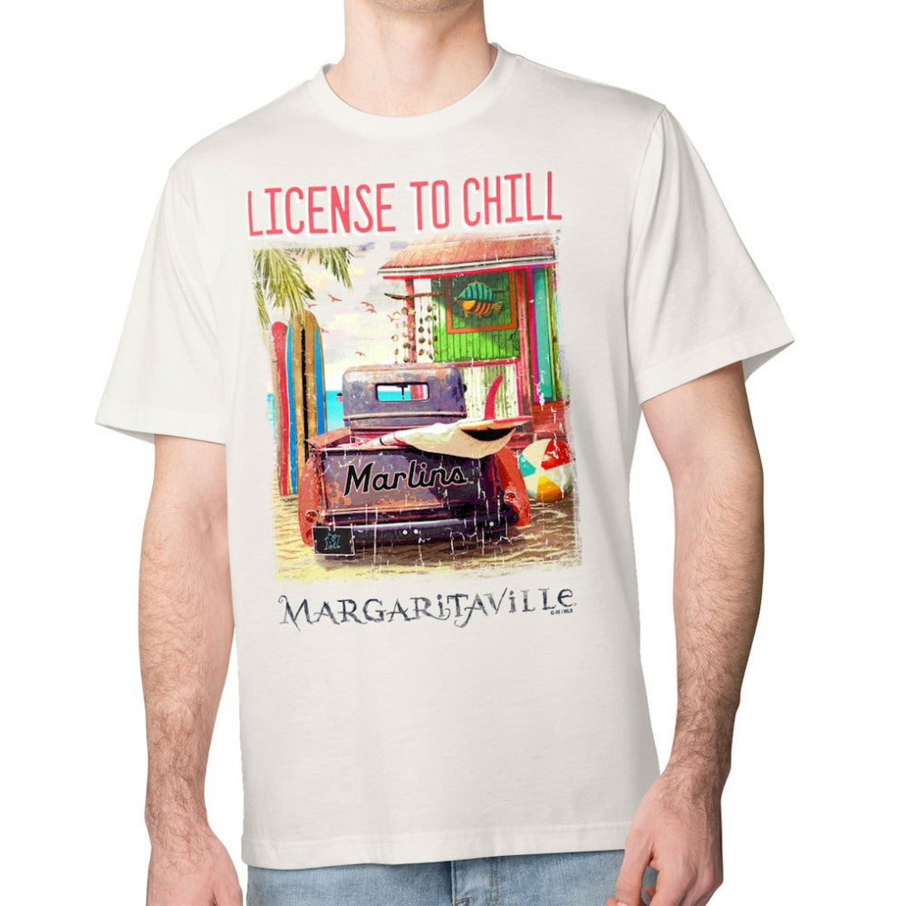 MLB Miami Marlins Margaritaville License to Chill T-Shirt
