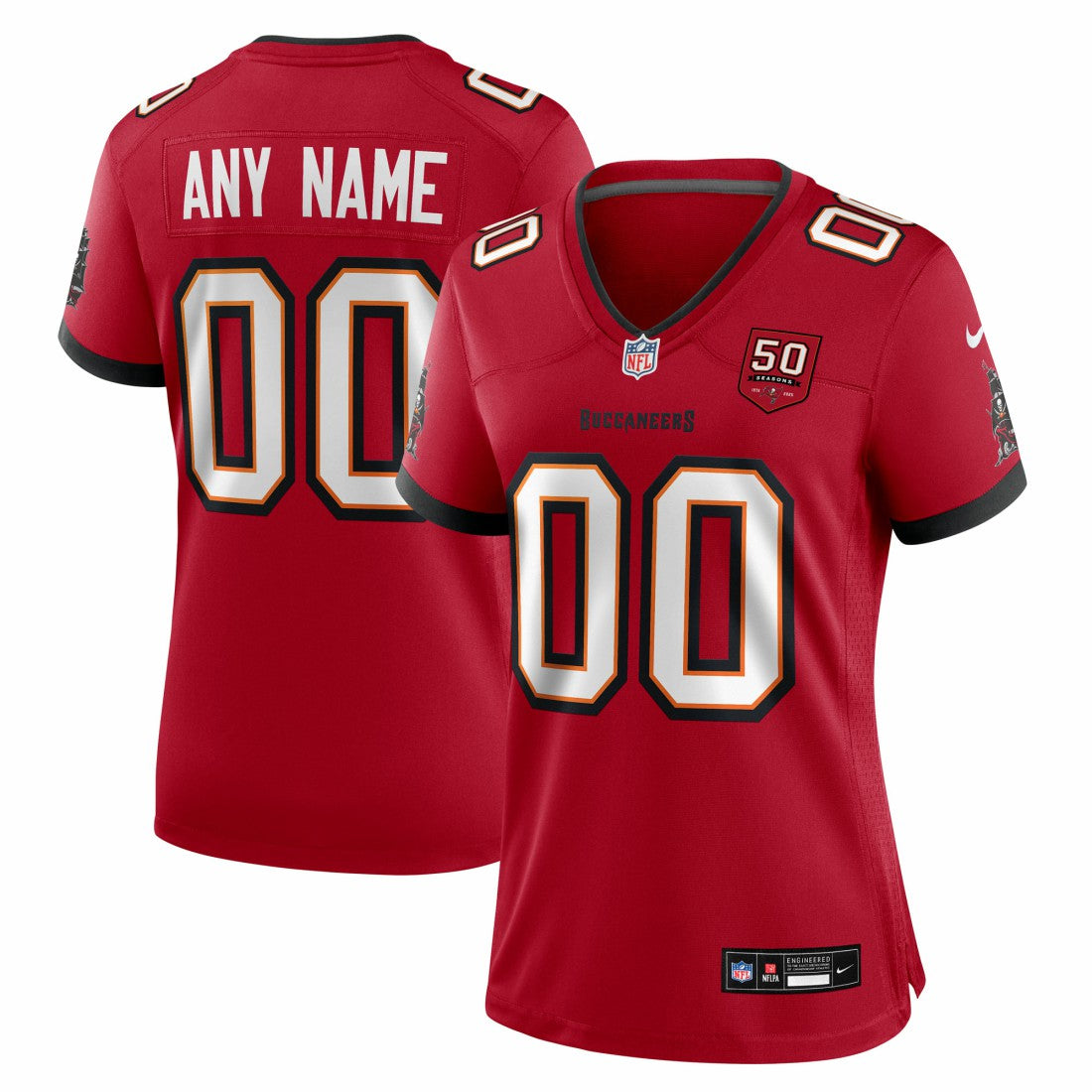 Women's 50th Season Custom Game Jersey - Tampa Bay Buccaneers