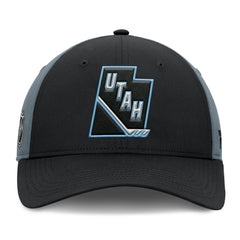 NHL Black/Charcoal Utah Mammoth Fanatics Utah Badge Adjustable Hat