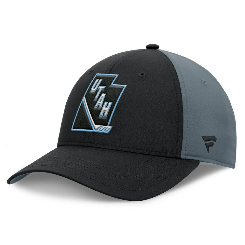 NHL Black/Charcoal Utah Mammoth Fanatics Utah Badge Adjustable Hat