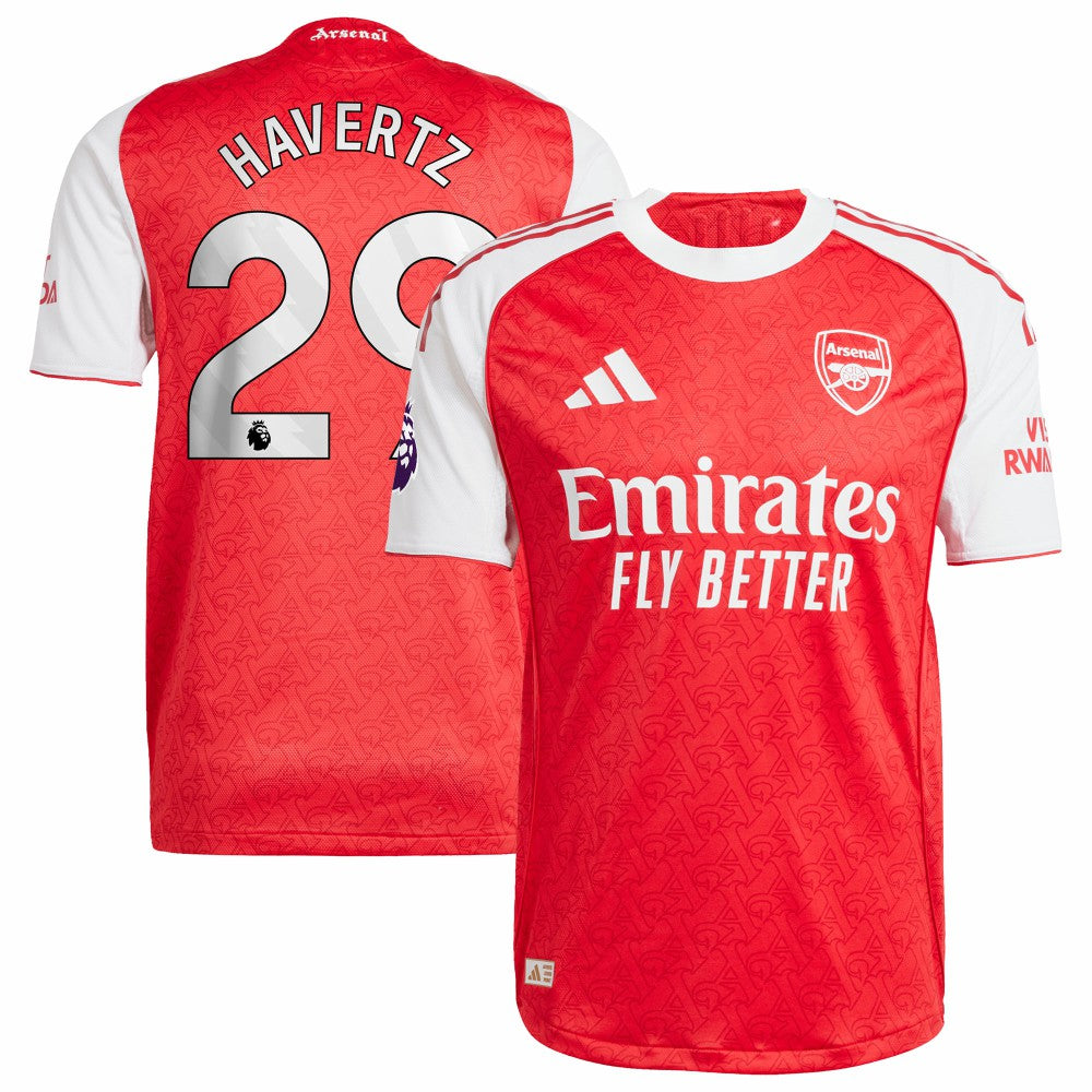 Kai Havertz Arsenal 2025/26 Home Player Jersey - Adidas Red