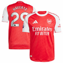 Kai Havertz Arsenal 2025/26 Home Player Jersey - Adidas Red