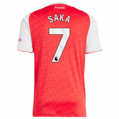 Bukayo Saka Arsenal 2025/26 Home Replica Player Jersey - Adidas Red