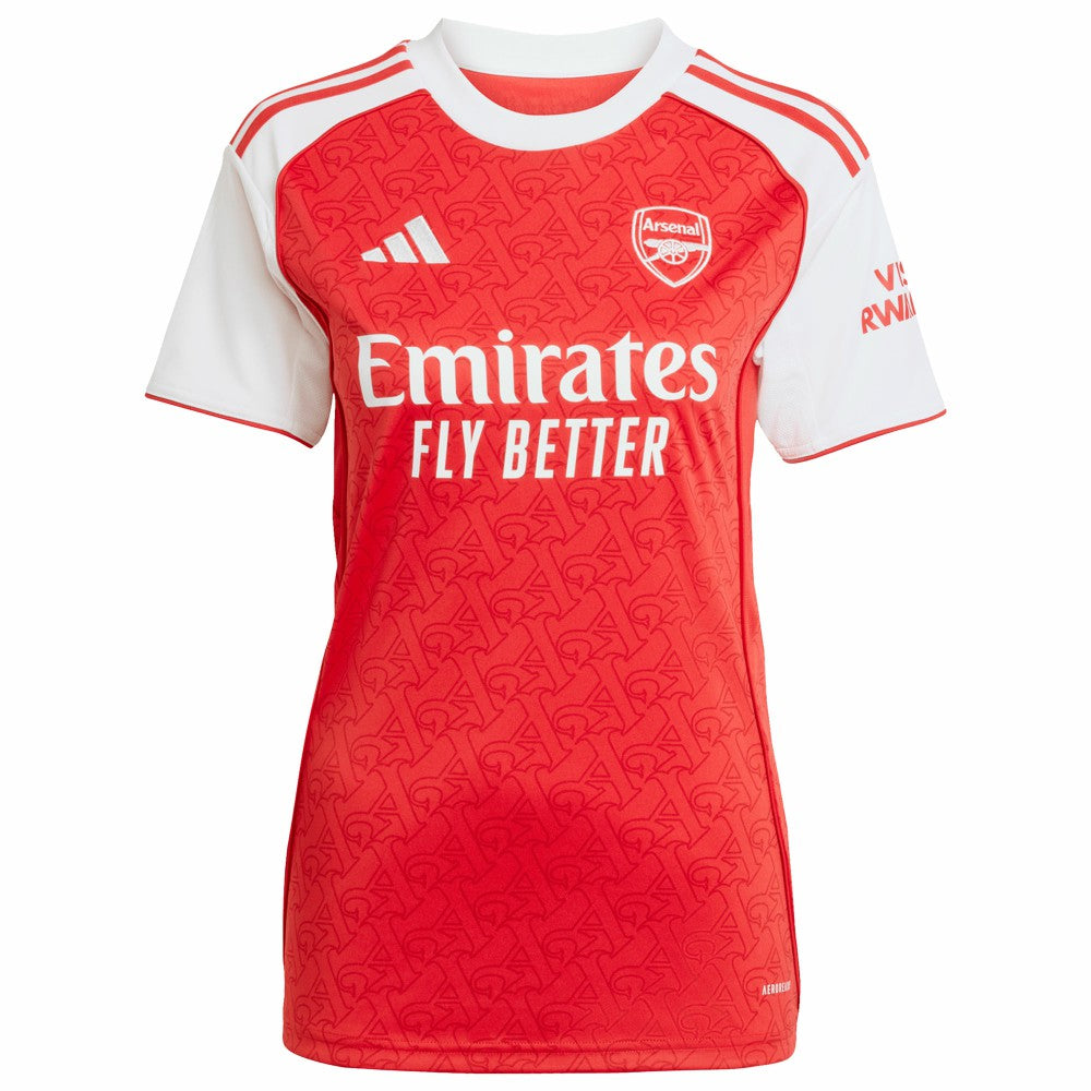 Bukayo Saka Arsenal Women's 2025/26 Home Replica Player Jersey - Adidas Red
