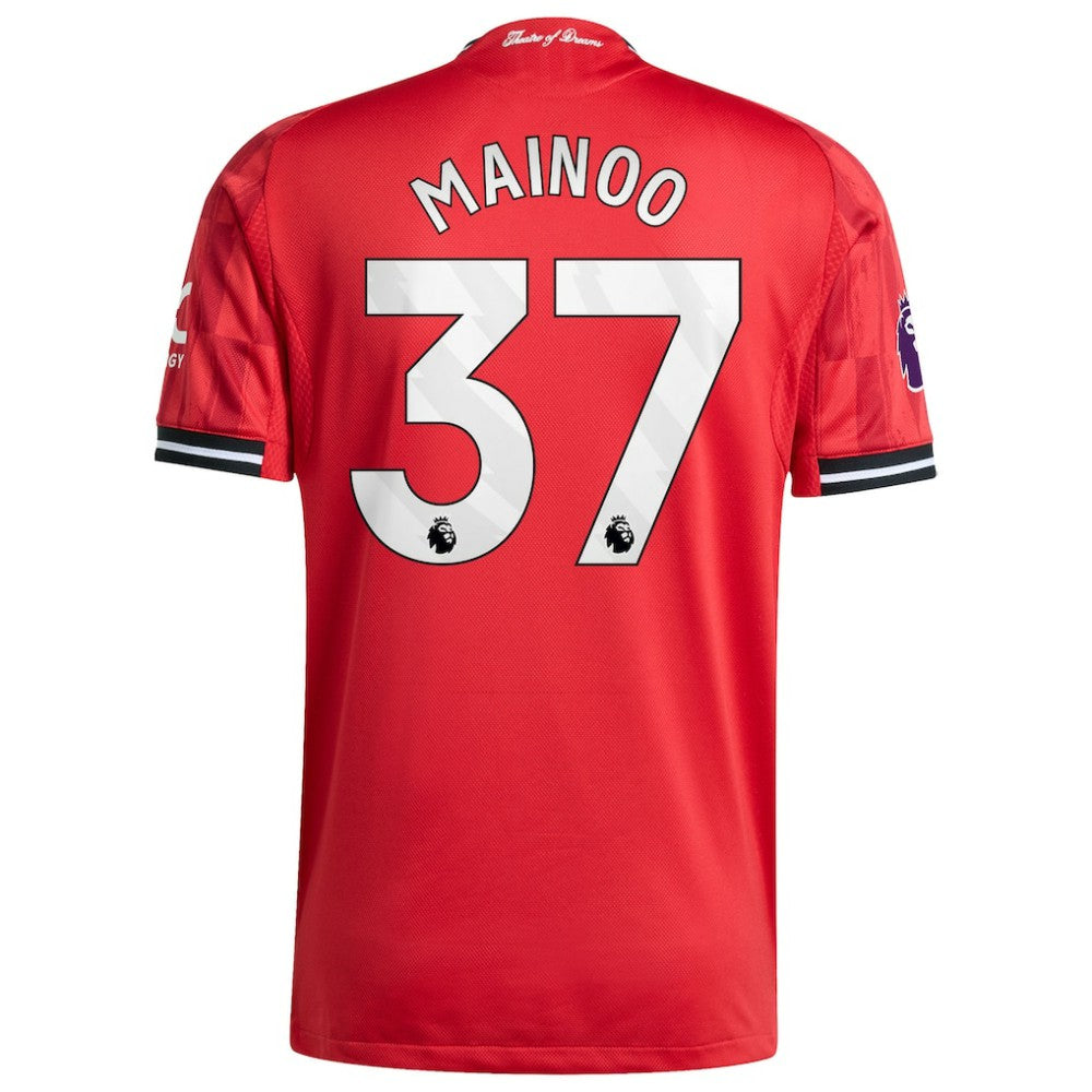 Kobbie Mainoo Manchester United Home 2025/26 Player Jersey - Adidas Red