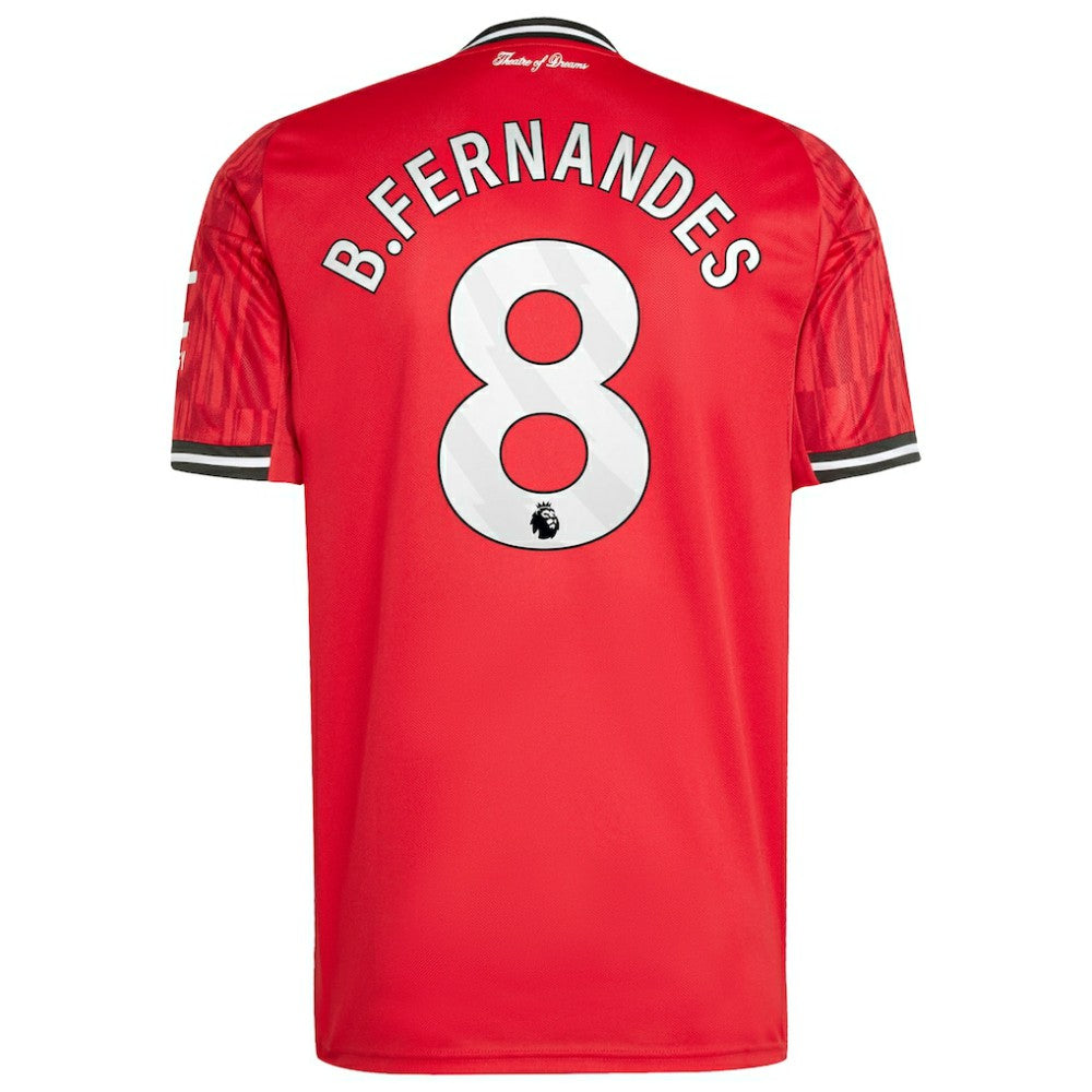 Bruno Fernandes Manchester United Home 2025/26 Replica Player Jersey - Adidas Red