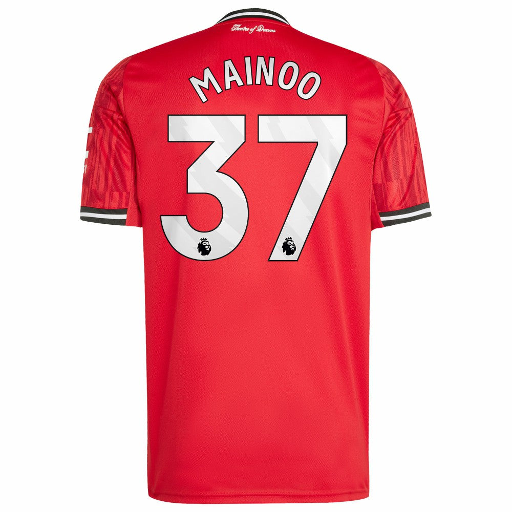 Kobbie Mainoo Manchester United Home 2025/26 Replica Player Jersey - Adidas Red