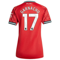 Alejandro Garnacho Manchester United Women's Home 2025/26 Replica Player Jersey - Adidas Red