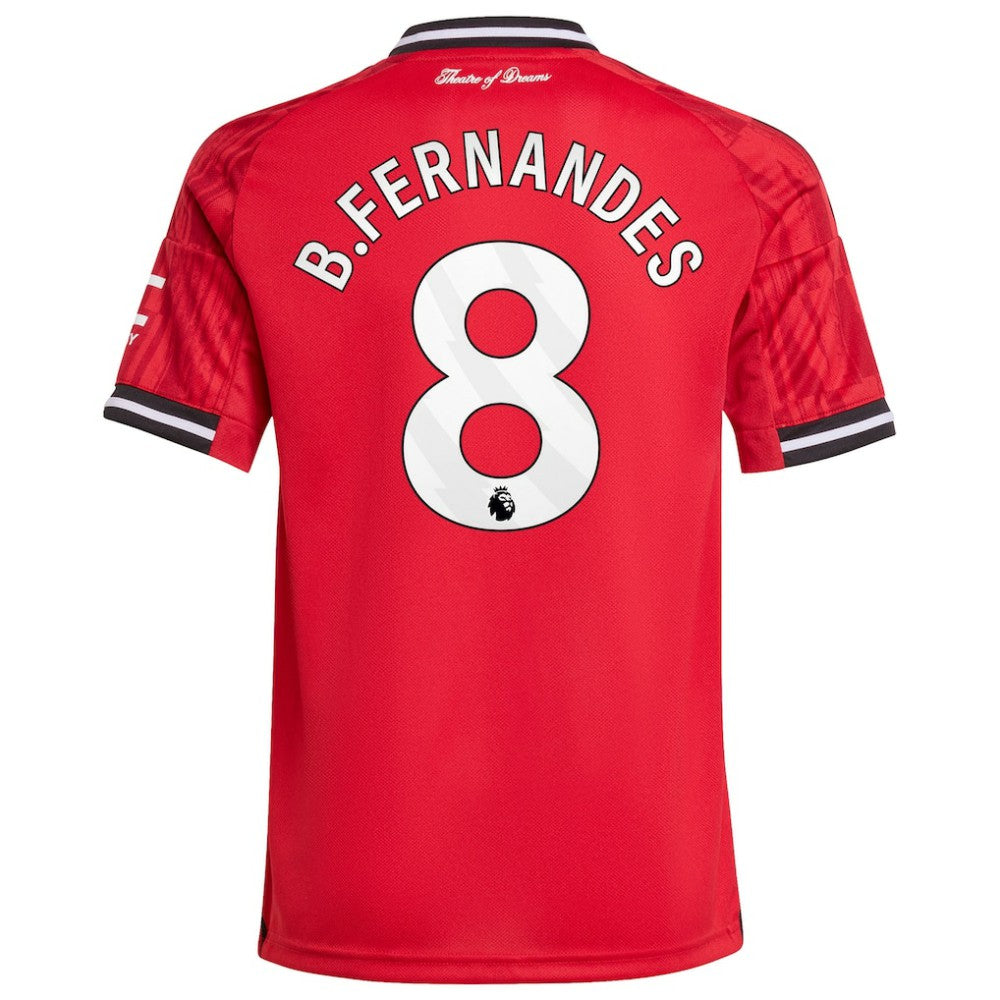 Bruno Fernandes Manchester United Youth Home 2025/26 Replica Player Jersey - Adidas Red