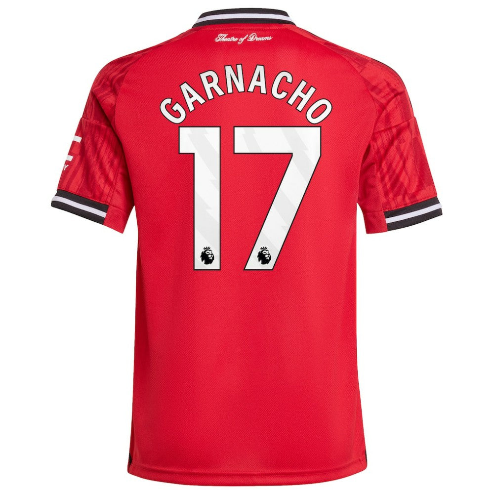 Alejandro Garnacho Manchester United Youth Home 2025/26 Replica Player Jersey - Adidas Red
