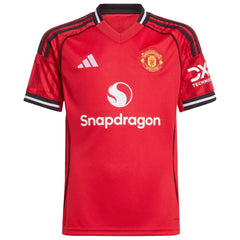 Kobbie Mainoo Manchester United Youth Home 2025/26 Replica Player Jersey - Adidas Red