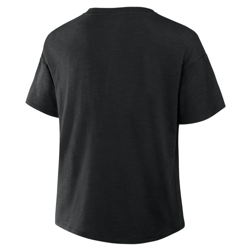 NHL Black Utah Mammoth Fanatics Women's Combo Stadium Slub Boxy T-Shirt