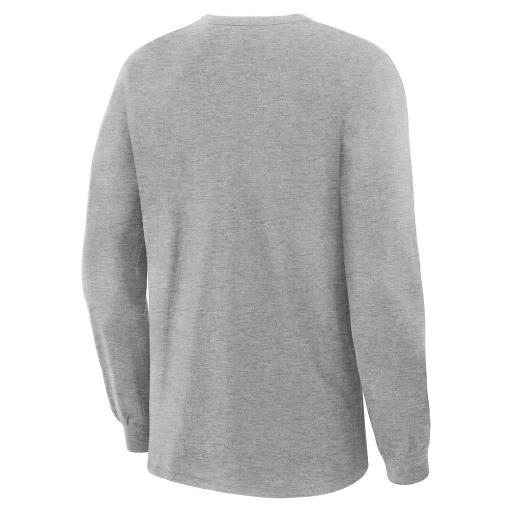NHL Heather Gray Utah Mammoth Fanatics Primary Logo Legacy Long Sleeve T-Shirt