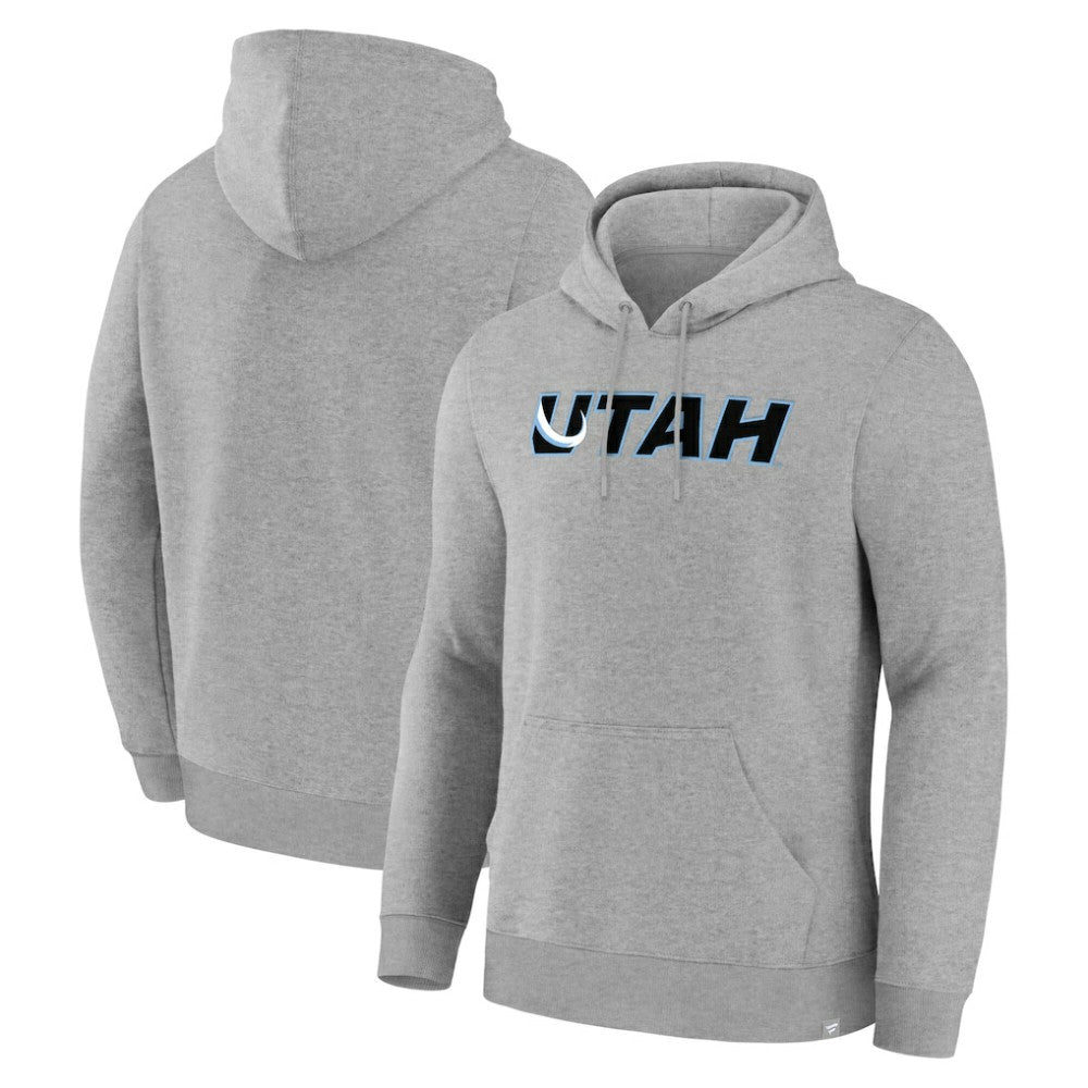 NHL Heather Gray Utah Mammoth Fanatics Home Fleece Hoodie