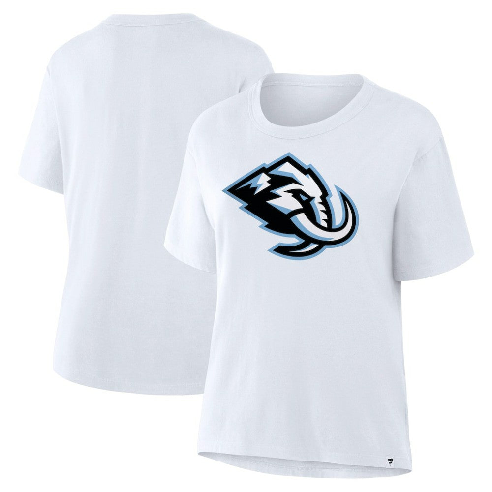 NHL White Utah Mammoth Fanatics Women's Primary Logo Legacy T-Shirt