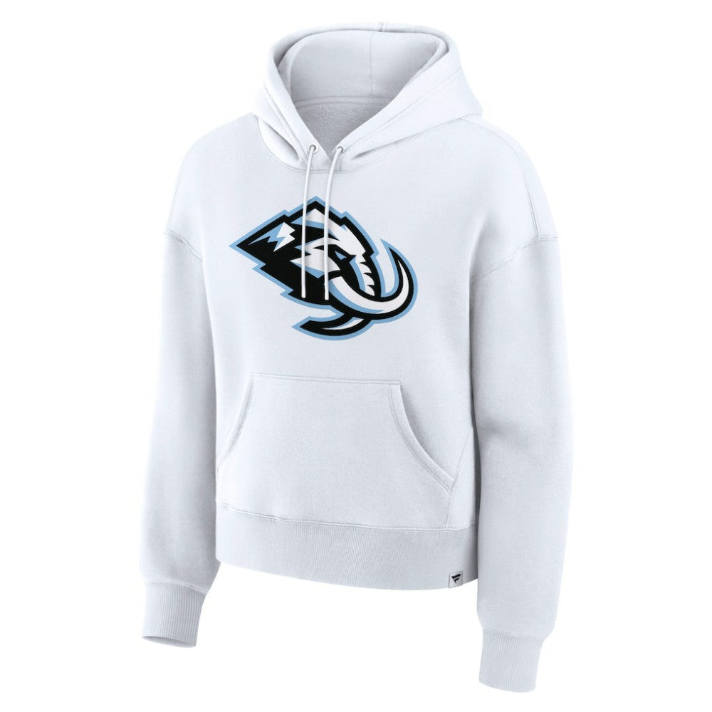 NHL White Utah Mammoth Fanatics Women's Essential Hoodie