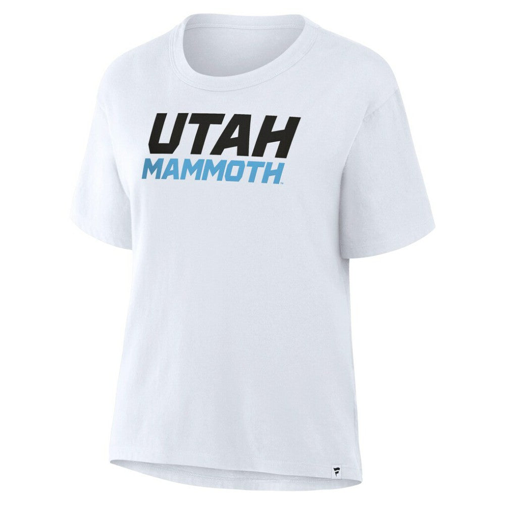 NHL White Utah Mammoth Fanatics Women's Wordmark Legacy T-Shirt