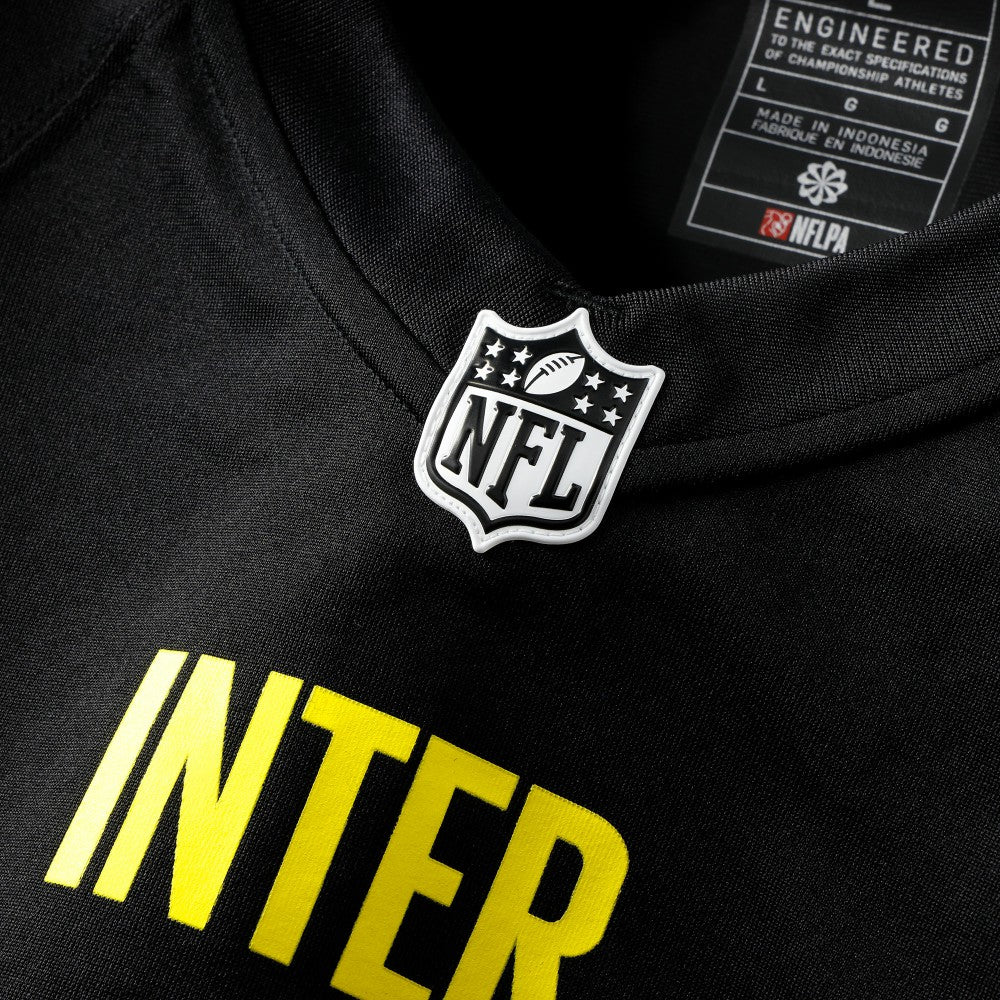Inter Milan 2025 Soccer x NFL Game Jersey - Nike Black