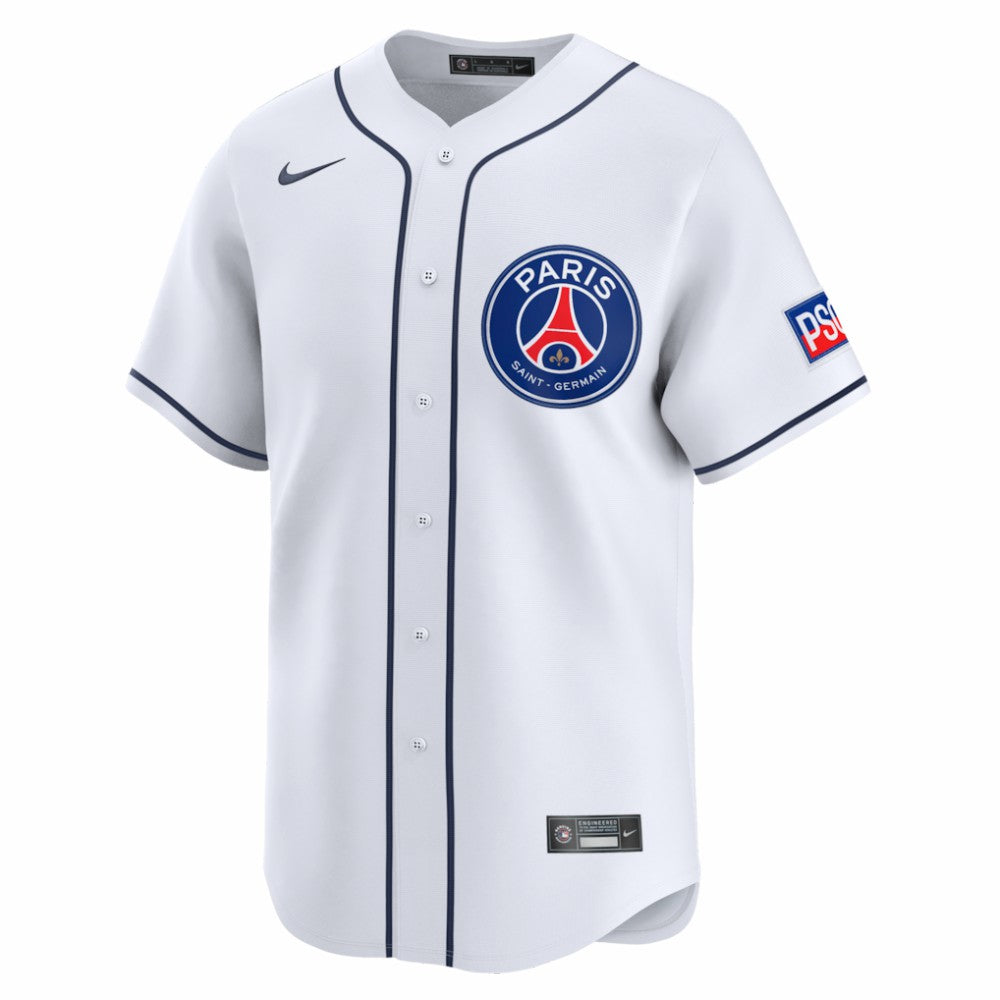 Paris Saint-Germain 2025 Soccer x MLB Limited Jersey - Nike White
