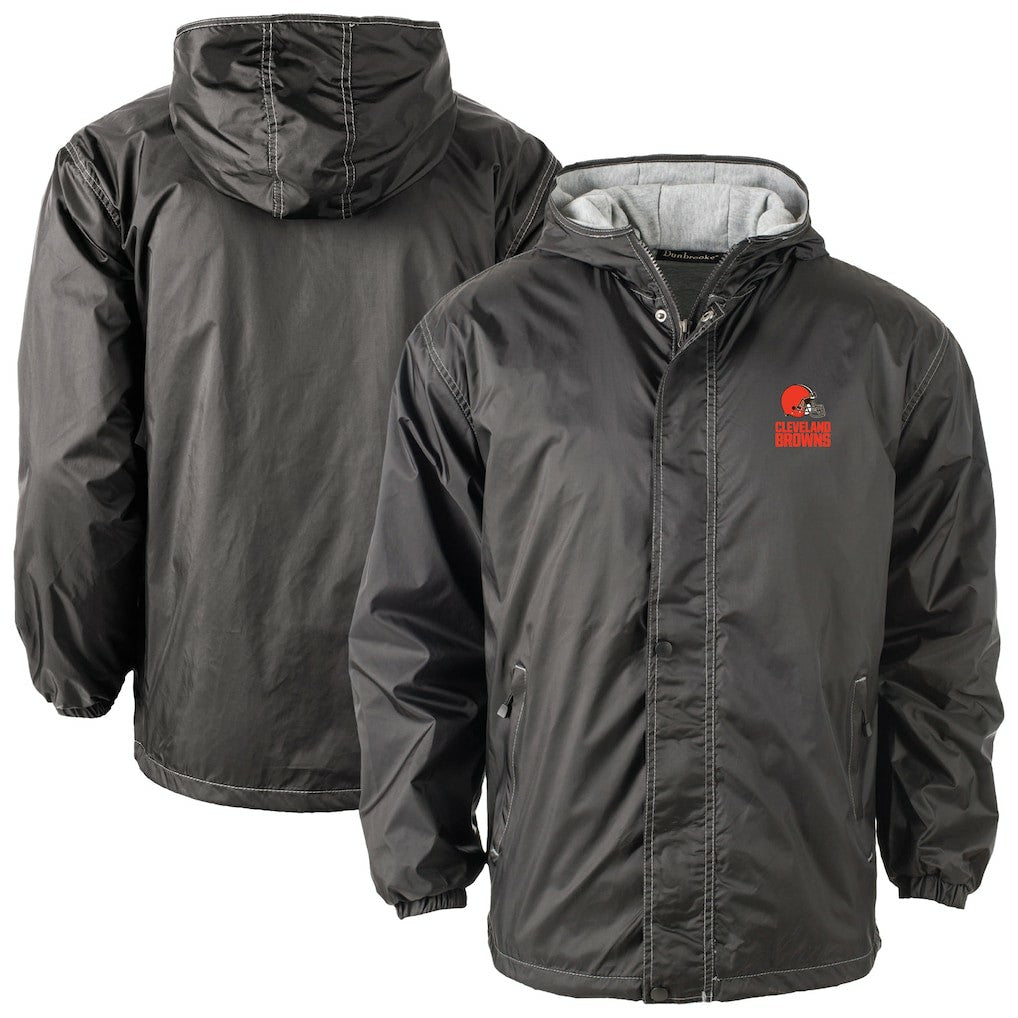Dunbrooke Big & Tall Logo Legacy Stadium Full-Zip Hooded Jacket - Cleveland Browns