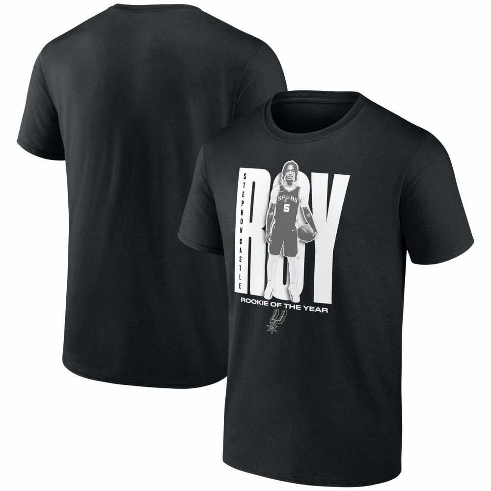 NBA Stephon Castle San Antonio Spurs 2025 NBA Rookie of the Year T-Shirt