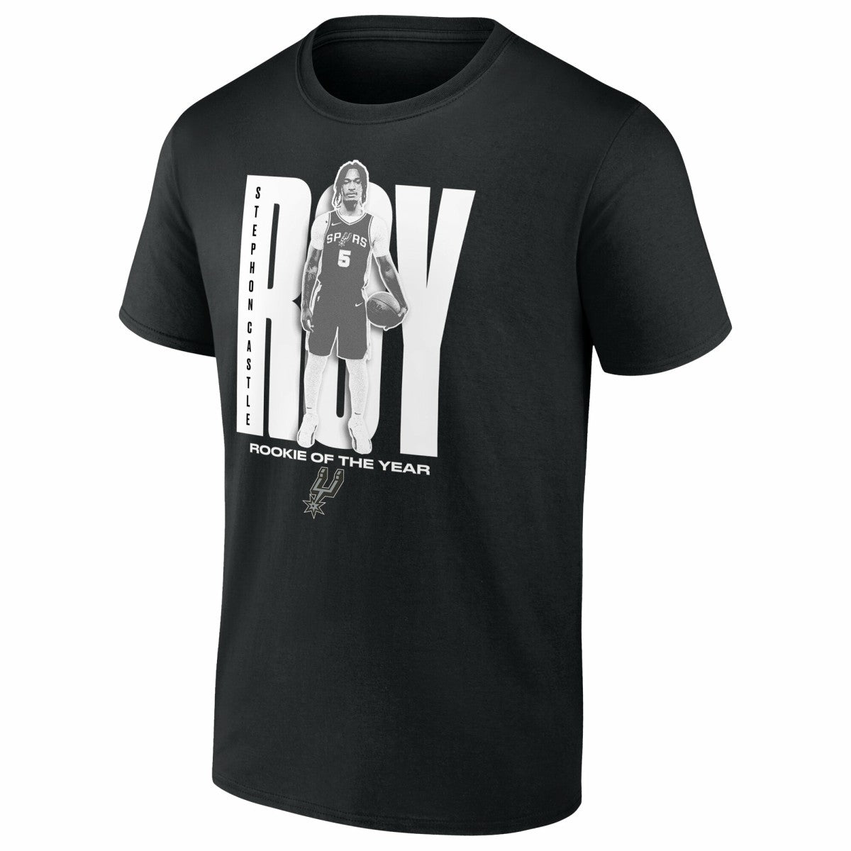 NBA Stephon Castle San Antonio Spurs 2025 NBA Rookie of the Year T-Shirt