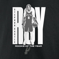 NBA Stephon Castle San Antonio Spurs 2025 NBA Rookie of the Year T-Shirt