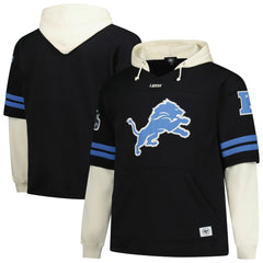 '47 Big & Tall Split Zone Cornerback V-Neck Hoodie - Detroit Lions
