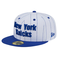 NBA New York Knicks Wordmark Pinstripe 59FIFTY Fitted Hat