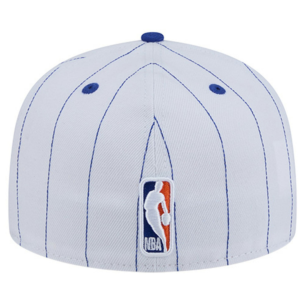 NBA New York Knicks Wordmark Pinstripe 59FIFTY Fitted Hat