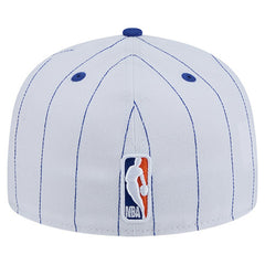 NBA New York Knicks Wordmark Pinstripe 59FIFTY Fitted Hat
