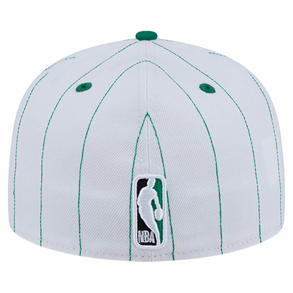 NBA Boston Celtics Wordmark Pinstripe 59FIFTY Fitted Hat