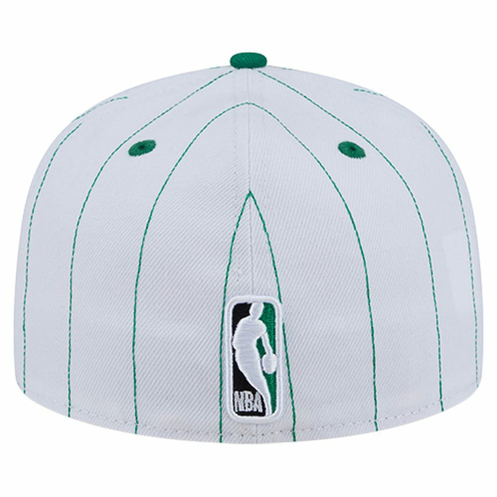 NBA Boston Celtics Wordmark Pinstripe 59FIFTY Fitted Hat