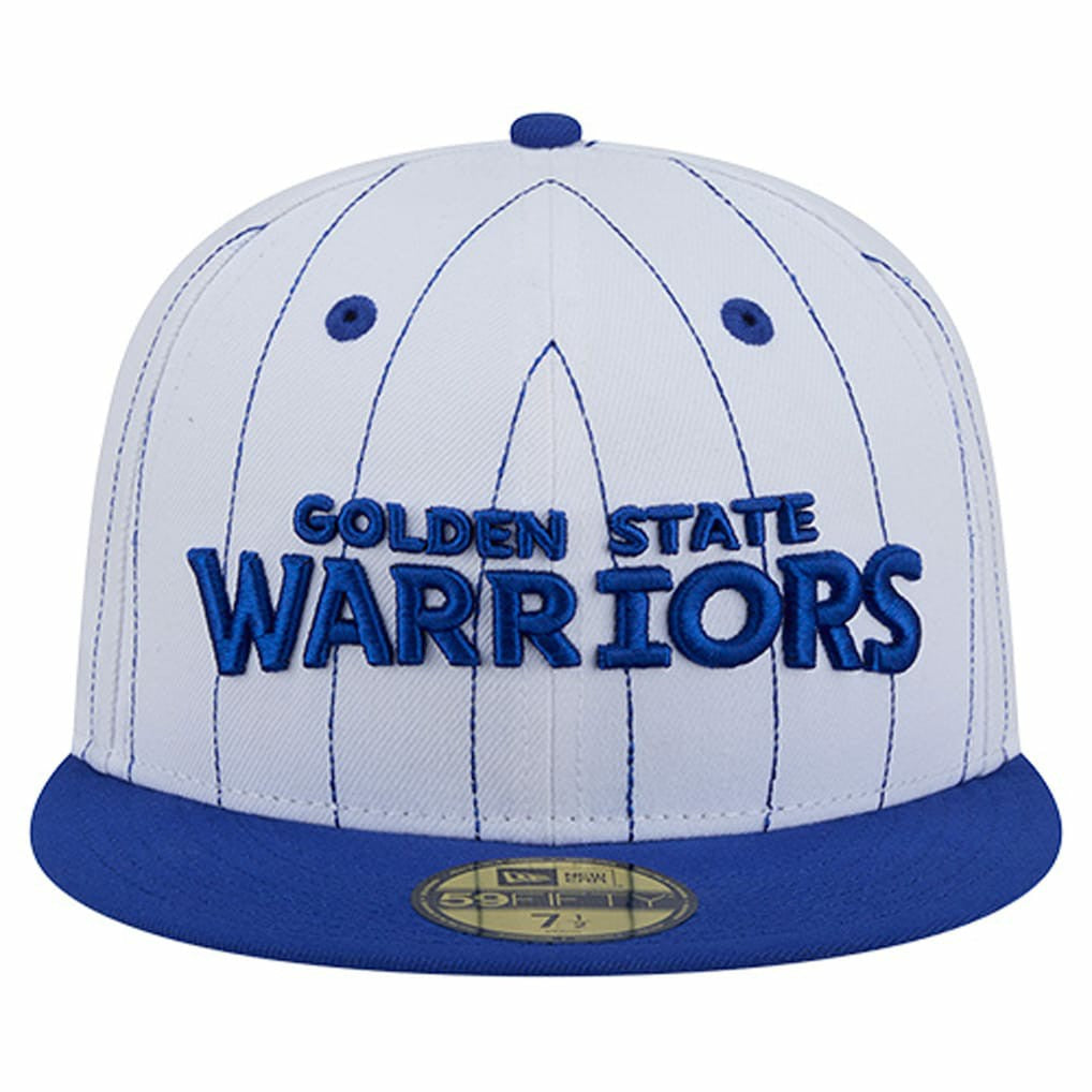 NBA Golden State Warriors Wordmark Pinstripe 59FIFTY Fitted Hat sale