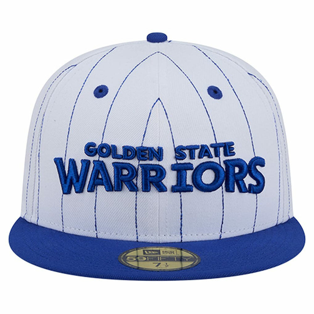 NBA Golden State Warriors Wordmark Pinstripe 59FIFTY Fitted Hat sale