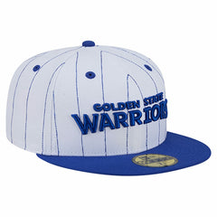 NBA Golden State Warriors Wordmark Pinstripe 59FIFTY Fitted Hat sale
