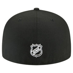 NHL Black Washington Capitals New Era Faded Lines 59FIFTY Fitted Hat