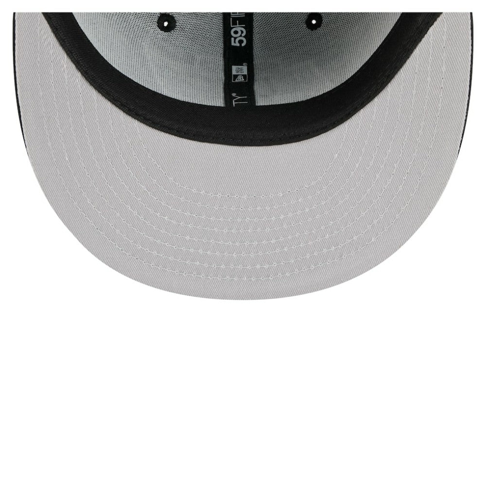 NHL Black Los Angeles Kings New Era Faded Lines 59FIFTY Fitted Hat