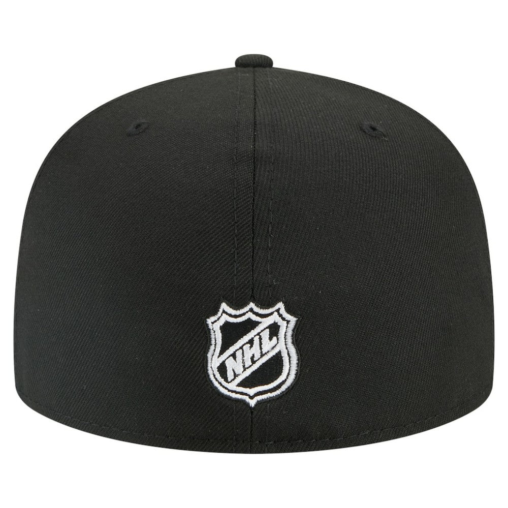 NHL Black Philadelphia Flyers New Era Faded Lines 59FIFTY Fitted Hat